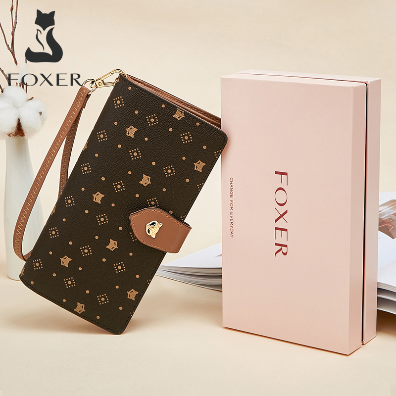 FOXER Dompet Panjang Wanita Te - Monogram Keychain Leather ulasan dan harga