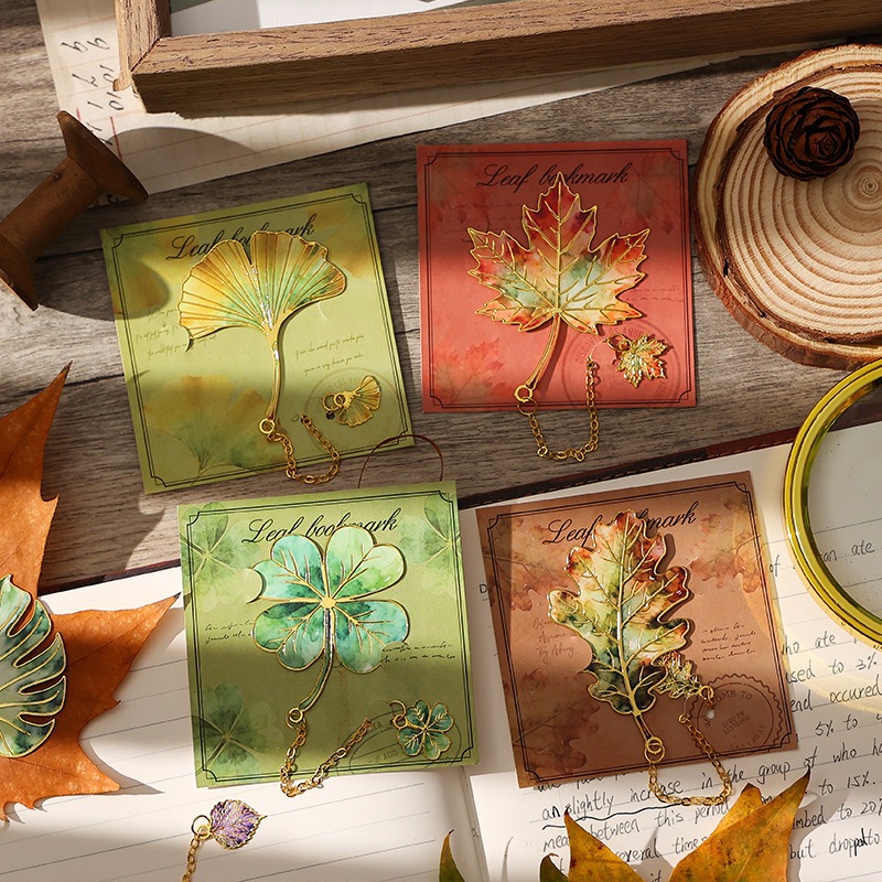 1 Buah Pembatas Buku Daun Anti - Dried Flower Bookmark ulasan dan harga