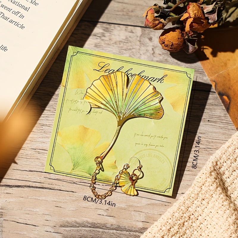 1 Buah Pembatas Buku Daun Anti - Dried Flower Bookmark ulasan dan harga