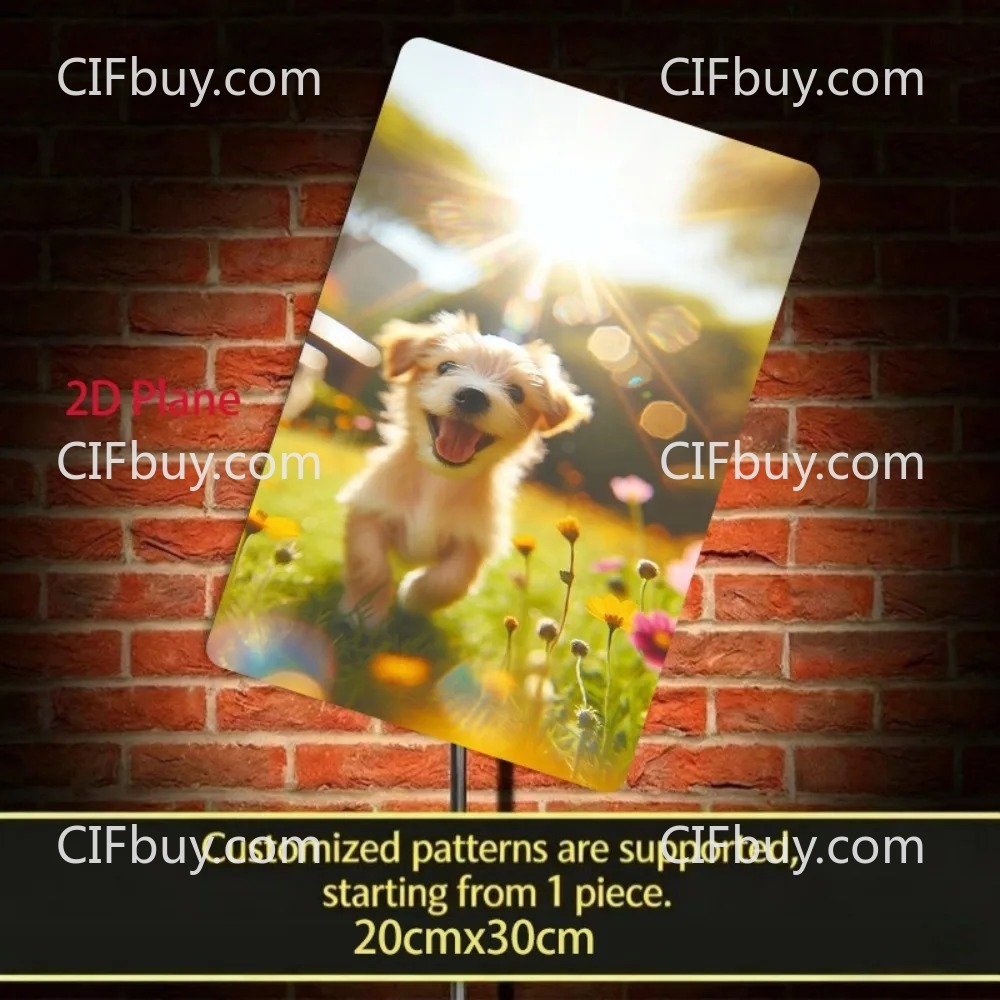 [2D Datar] 1pc Papan Logam Fot - Pet Portrait Custom ulasan dan harga