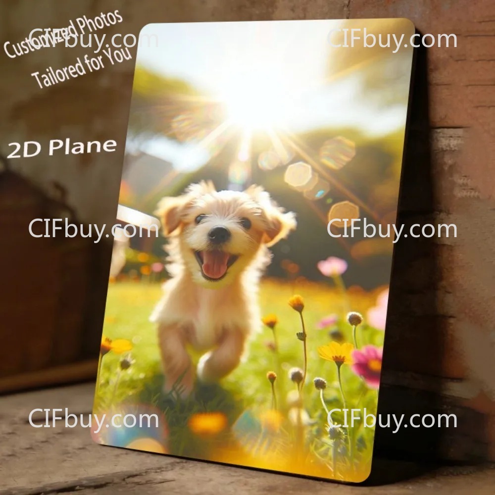 [2D Datar] 1pc Papan Logam Fot - Pet Portrait Custom ulasan dan harga