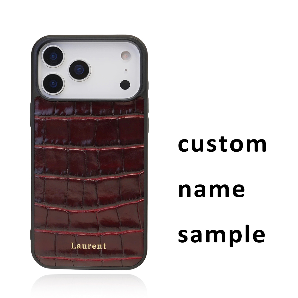Casing Ponsel Mewah Kulit Ital - Personalized Name Box ulasan dan harga